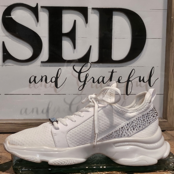 Juicy By Juicy Couture J-Abalone White Rhinestone Sneakers Wmns 10 - Picture 4 of 10